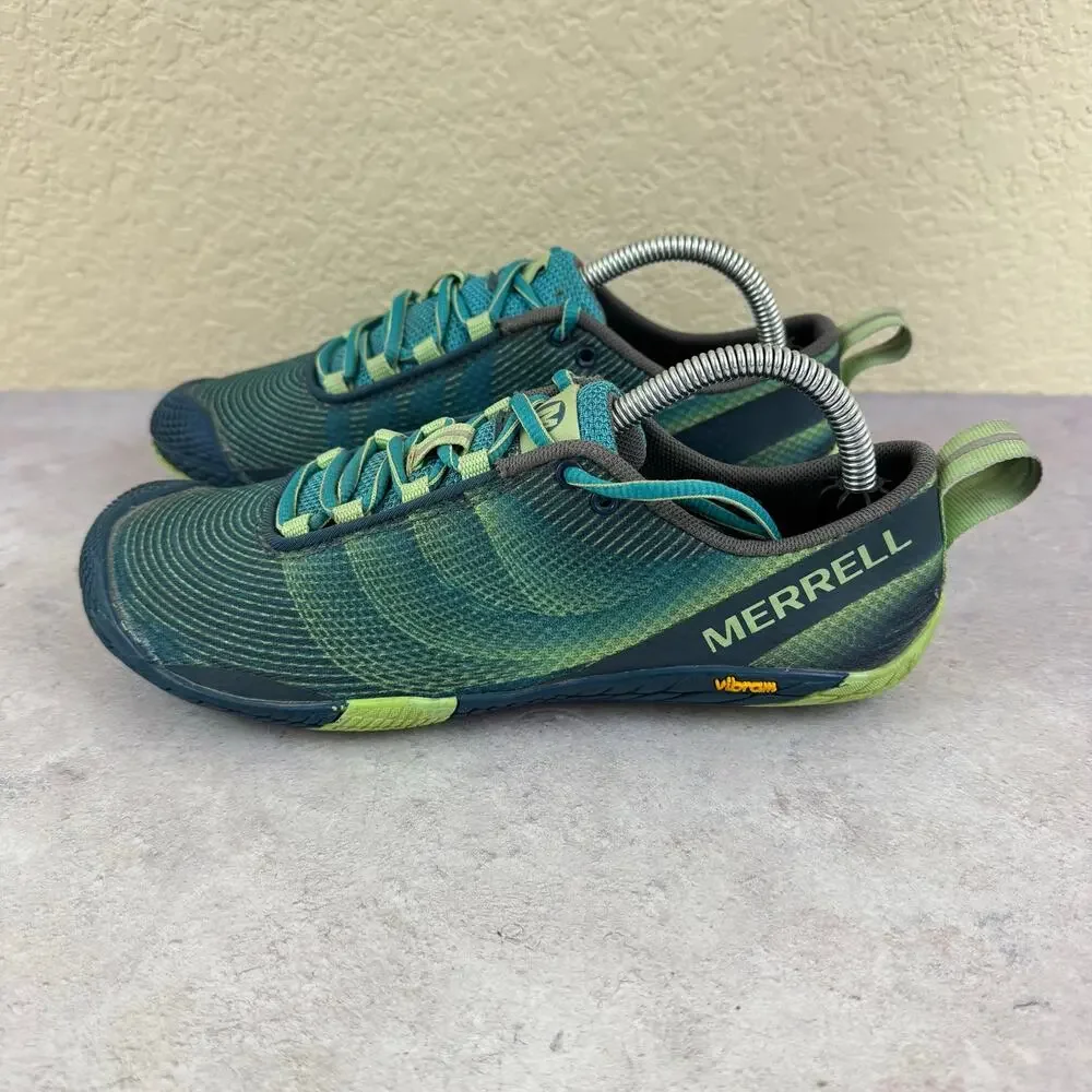 Merrell Vapor Glove 2 Women’s 6 Barefoot Minimalist Running Shoes Green Vibram